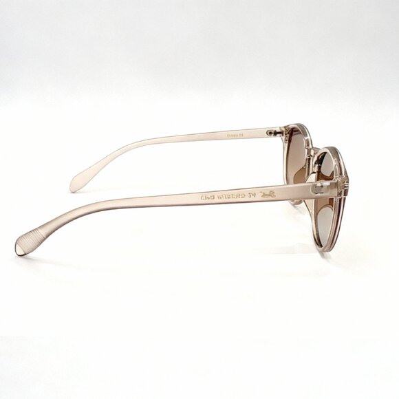 NEW Indie Iconic Clubmaster Trendy Designer Polarized Round Sunglasses - Tan - Picture 4 of 5